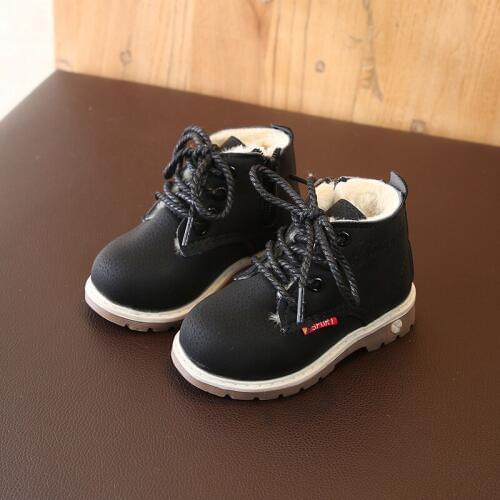 Boys boots winter/autumn shoes kids baby girls fashion boots warming cotton plush shoes children boots non-slip kids sneakers