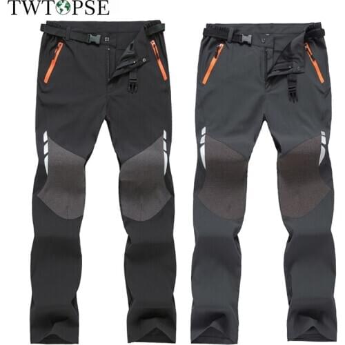 TWTOPSE Men Cycling pants Sport Breathable Summer Pants Quick Dry MTB Road Bicycle Bike Pants Reflective Hiking Fitness Trousers