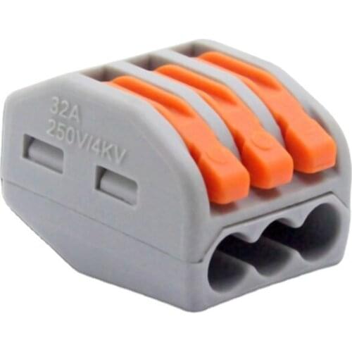 Wire Connector Type213 Quick Terminal 3 Hole 4 Fast Home Compact Wire Connection Push IN Wiring Terminal Block