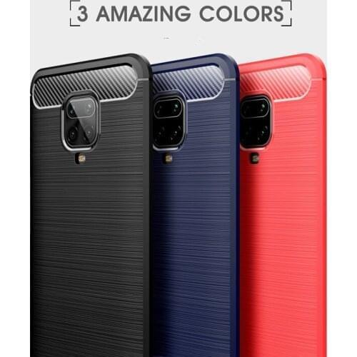 100pcs/lot Business Case For Xiaomi 10 Lite Blackshark 3 Poco X2 For Redmi Note 9 Pro Max 9S K30 Pro Carbon Fiber Brushed TPU