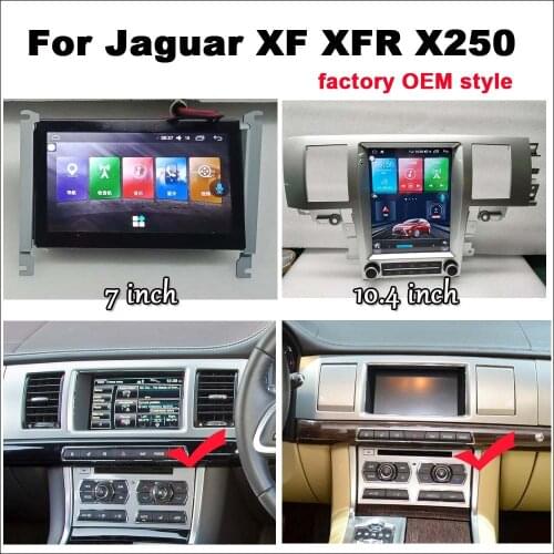 For Jaguar XF XFR X250 250 2004-2015 Car Android Radio Tesle Factory OEM Style Autoradio Carplay GPS DVD Multimedia Navigation