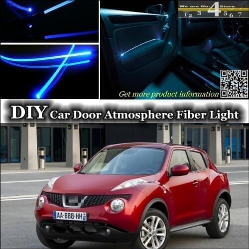 For Nissan Juke For Infiniti ESQ F15 interior Ambient Light Tuning Atmosphere Fiber Optic Band Lights Inside Door Panel Tuning