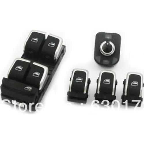Chrome Interior Switches Combo For Audi A4 B8