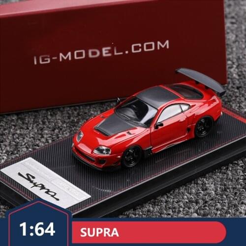 IG ignition Subola 1:64 Toyota SUPRA Bull Devil JZA80 RZ alloy car model