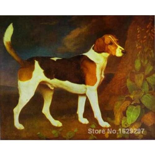 Horse Paintings A Foxhound Ringwod George Stubbs High quality Hand painted