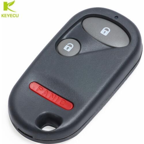 KEYECU 2+PANIC Button Remote Key for 2003-2007 Honda Pilot, 2001-2005 Honda C*ivic FCC ID: NHVWB1U523 / NHVWB1U521