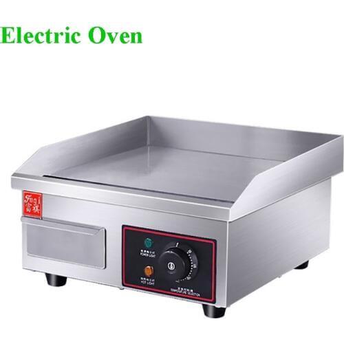 Commercial Electric Griddle Frying Pan 1500w Stainless Steel Flat Oven Pickpocket Pancake Machine EG-818B