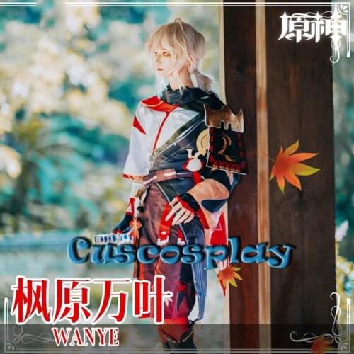 Game Genshin Impact Kaedehara Kazuha Cosplay Costume Unisex Uniform Outfits Battle Suits Halloween Christmas Fancy Party Dress