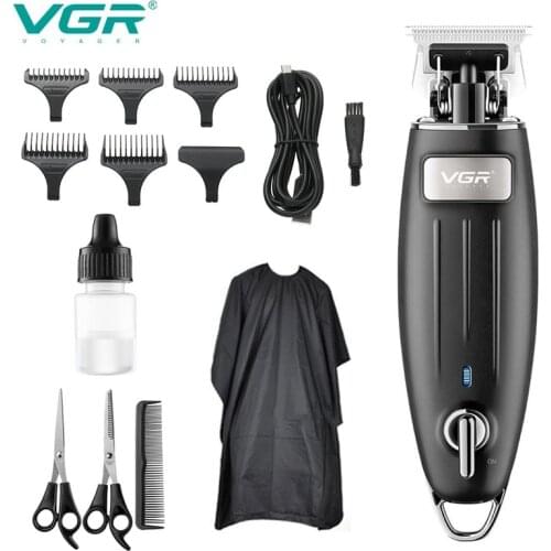 VGR Electric Shaver Hair Clipper Multifunctional Hair Clipper Oil Head Rechargeable Bald Hair Clipper Mens Shaver Trimmer
