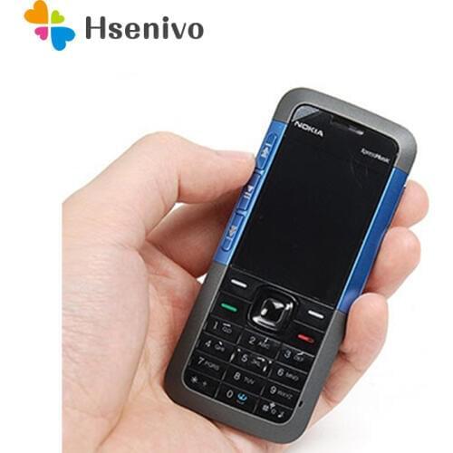 Unlocked 5310 Original Nokia 5310 XpressMusic Bluetooth Java MP3 Player Russian Keyboard support cheap cell phone