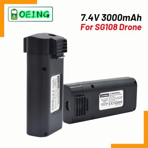 NEW 100% Original Sg108 GPS 4K brushless RC UAV spare parts 7.4v 3000mAh remote control battery sg108 sg-108 UAV black