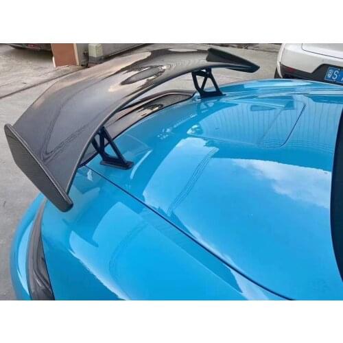 Suitable for cayman, boxster 987-718-981 carbon fiber perforated rear wing tail GT4 style spoiler, small wrap Body Kit