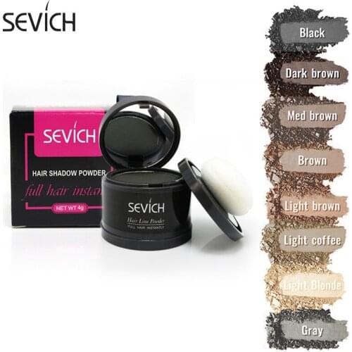 Sevich 4g Hairline Powder Makeup Concealer Hair Root Coverage Natural Instant Hair Shadow Powder 01
