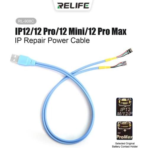 Relife RL-908C Repair Power Cable For iPhone 12 Mini Pro Max Battery Connector Buckle And Use Suitable Cable Repair Tools