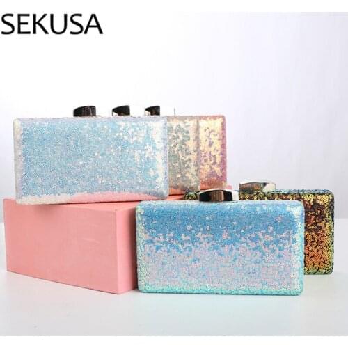SEKUSA Womens Shiny Bags