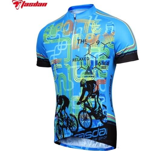 Tasdan Custom MenS Cycling Jersey Short Sleeve Quick Dry Cycling Apparel Sports Shirt Outdoor Mountain Bike Cycling Jerseys