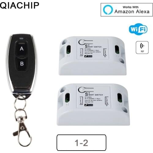TUYA WIFI Smart Home Switch & RF 433Mhz Wireless Remote Control Work With Smart Life APP Alexa Google Home Assistant
