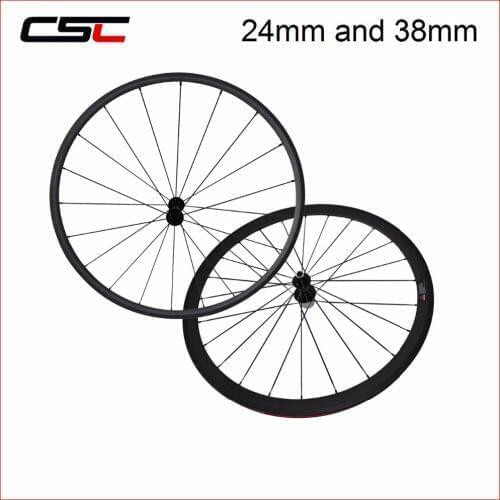 Carbon Road Wheels 700C Front Wheel 24/38/50/60mm Rear Wheel 38/50/60/88mm Tubular Clincher 23mm Width Carbon Wheel With R13 Hub