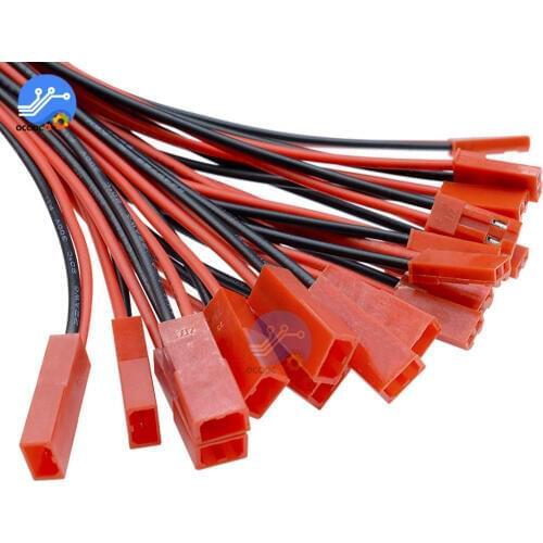 10Pairs 100mm 10cm JST Male Female Connector Plug Cable For DIY RC BEC Battery Helicopter FPV Drone Quadcopter Electronic parts