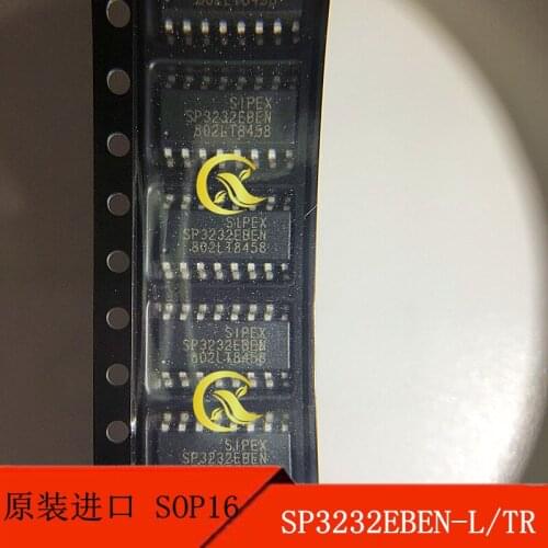10PCS SP3232EBEN-L/TR patch SOP16 low-pressure type RS-232 transceiver original products