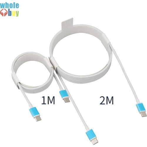 100pcs Type-C Cable Type-C To Type-C 8pin To Type-C Round Data Sync Charging Cable for Huawei P20 Iphone XS Samsung Galaxy S8