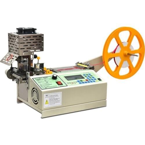 120-X computer automatic Cloth belt Oblique hot cutting machine, tape zipper Nylon webbing elastic belt cutting