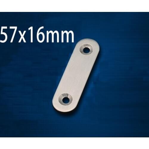 20 Pieces 57x16mm Stainless Steel Angle Plate Corner Bracket Thinckness 2mm