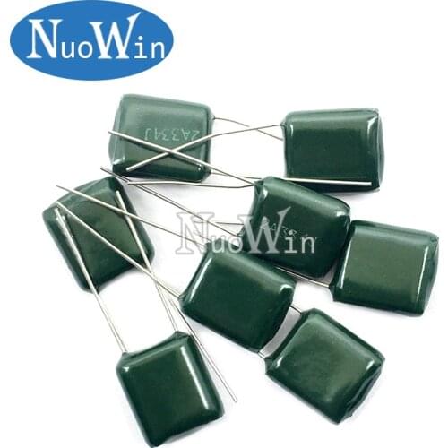 20pcs Polyester film capacitor 100V 120nF 150nF 220nF 330nF 470nF 2A124J 2A154J 2A224J 2A334J 2A474J