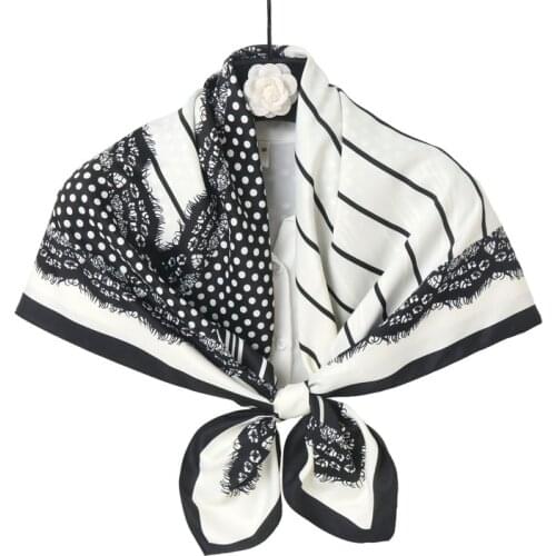 2021 Simple Scarf Female Sex Lace Shawl Fashion Square Scarf 90 * 90cm Decorate Womens Headdress Shawl