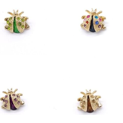 PD BROOCH 2021 New Summer Exquisite Little Ladybug Beetle Animal Brooch Clothing Accessories Jewelry