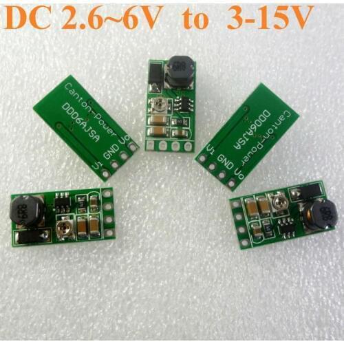 Dd06ajsb 5pcs Dc Dc 2.7-6v To 3-15v Boost Adjustable Converter Led Driver 18650 Lithium Battery Charger