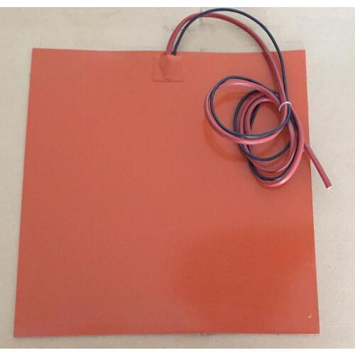 Pad in silicone riscaldamento con 3m adhesive/termistore ntc100k 450x450mm 600w 220v fabbricazione silicone heater pad Warming