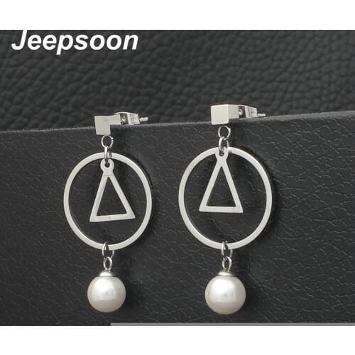 Fashion Simple Stainless Steel Jewelry Rose Gold Color Long Earrings Joker For Woman And Girl Elegant Personality EFCZCSBC