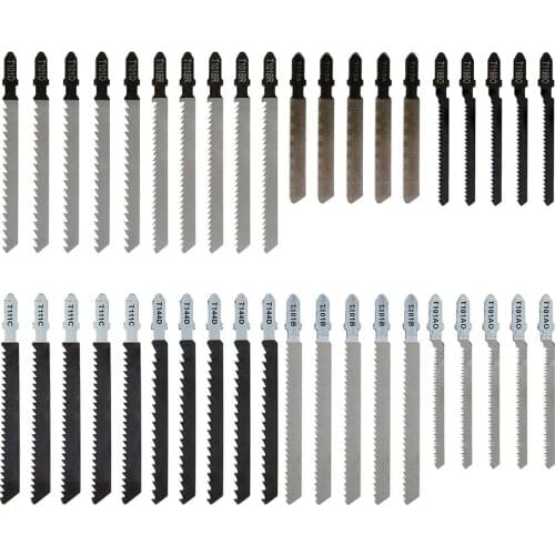 40Pcs Jig Saw Blade Set Wood Metal Cutting Tool Jigsaw Blades Reciprocating Saw Blade For Bosch Dewalt Makita Festool