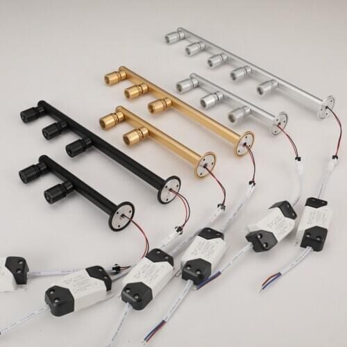 Jewelry lamp 3W DC 12V LED Spot lights Adjustable Led Showcase Light For Exhibition Display Led Mini Spot Lamp Surface Mounted