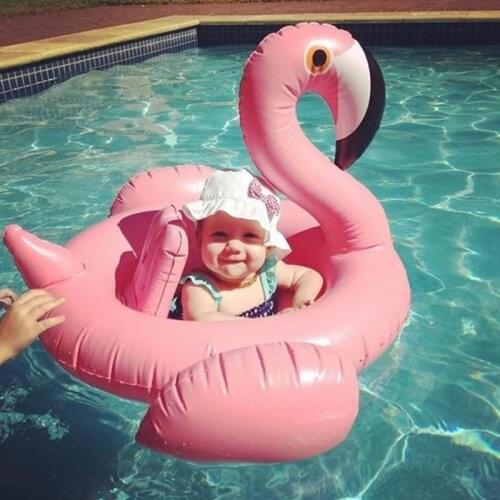 New Baby Swimming Pool Floating Inflatable Goose Swimming Ring Baby Seat Floating Summer Water Park Toy Children Swimming Ring