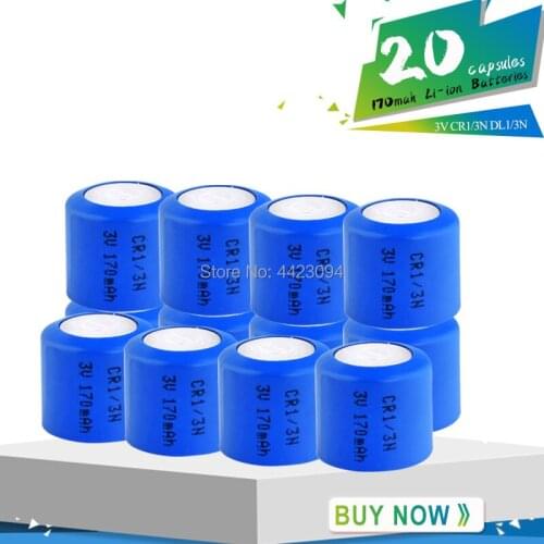 20pcs original CR1/3N 2L76 K58L DL1/3N 5018LC CR11108 3v Lithium Battery for Camera Locator Lithium Cell Button Li-ion Batteries