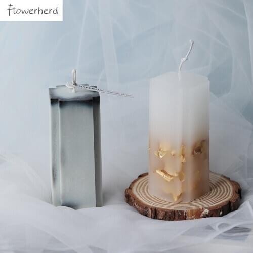 Cross Shaped DIY Candle Making Supplies Acrylic Mold Scented Candle Molds Craft Candle Handmade Plaster Pillar Mold