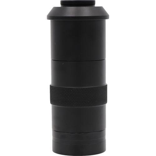 Industry microscope camera C - mount lens glass 8X-100X Camera Magnifier Magnification Adjustable 25mm Zoom Eyepiece Magnifier