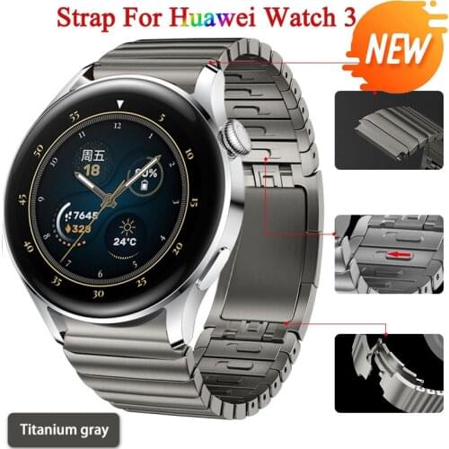 Stainless Steel Watch Strap For Huawei Watch 3 Pro 48mm Metal Watchband Loop For Huawei Watch 3 46mm GT2 Pro GT 2e GT2 46mm Band