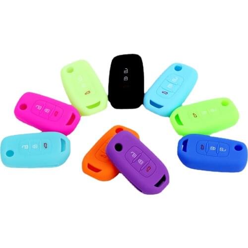 Silicone Car Flip Key Case for Renault Kadjar Captur Megane Sandero Stepway Logan Clio 5 Arkana 2020 2021 Cover Keyless Remote