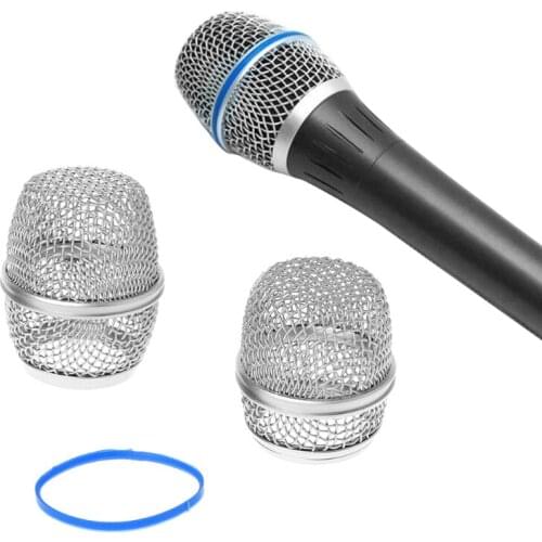 Crust Pro Replacement Ball Head Mesh Microphone Grille Fits For Shure Beta57a/ Beta87a Portable Microphone Windscreens Sponge
