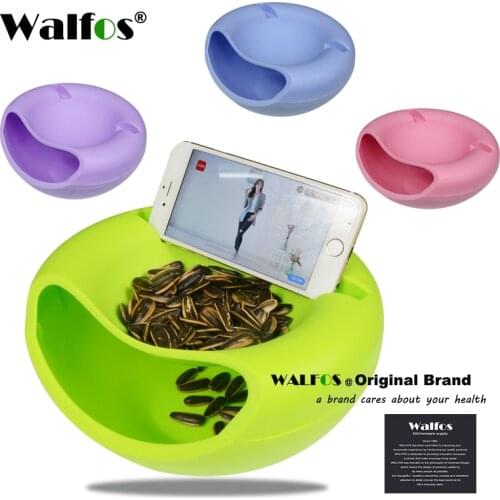 Walfos Dried Fruit Plate Storage Box Snacks Nut Fruit Dish Tray Organizer Melon Seeds Candy Storage Bowl Box Food Container