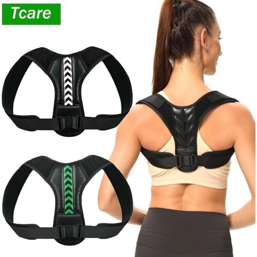 Tcare Posture Corrector for Women Men Back Brace Comfortable Posture Trainer for Spinal Alignment and Posture Support Adjustable