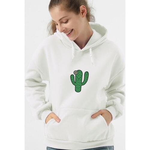 Cactus Plant Hoodie Cottagecore Aesthetics Ovesrized Women Sweatshirt Pullover Loose Harajuku Winter Soft Sweetshirt for Girls