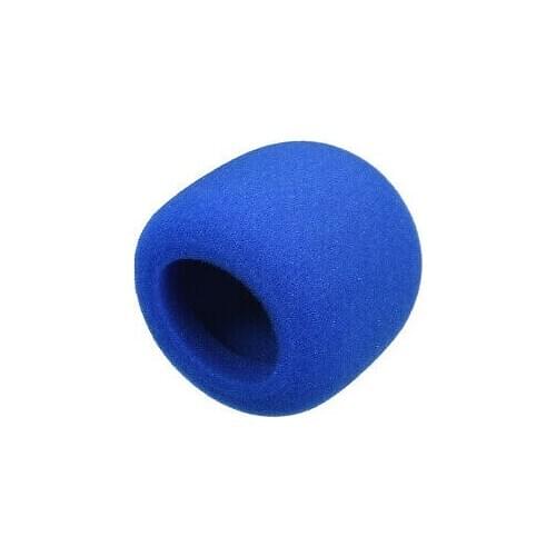 Thicken Sponge Foam Mic Cover Handheld Microphone Windscreen Blue for KTV