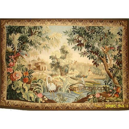 Embroidery walls tapestry Knitters Wool Needle Exquisite Runner Room The Great Wave Aesthetic