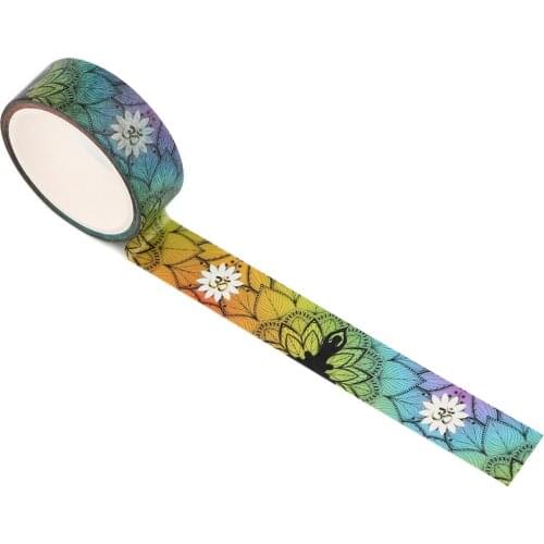 YA353 YoGa Dance Washi Tape Adhesive Tapes DIY Masking Tape Funny Stickers Decorative Stationery Tapes For Girl