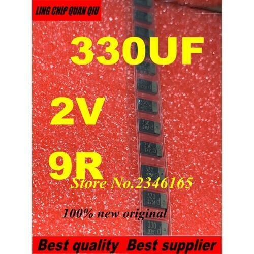 10pcs SMD tantalum polymer capacitors,polymer capacitance,EEF-CX0D331R EEFCX0D331R 330UF 2V 9RO