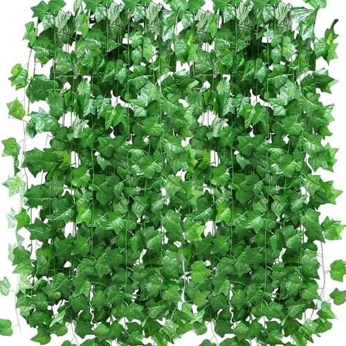 2.3m Artificial Creeper Green Leaf Ivy Vine Artificial plants Decor wedding decoration Party garden home decoration accessories